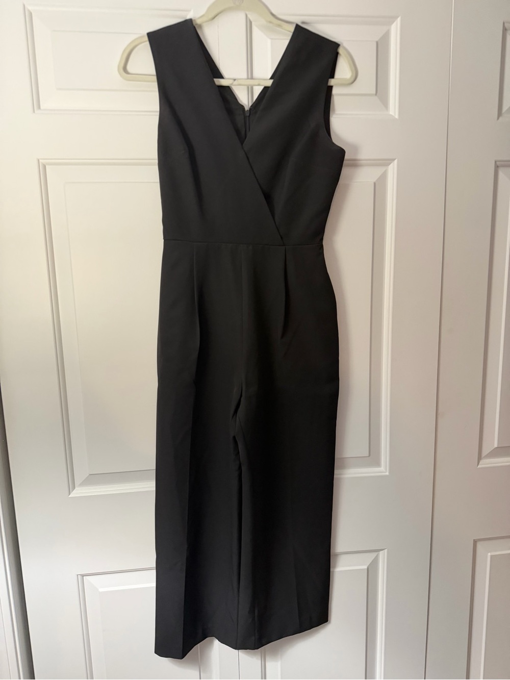 Charles Henry Black Sleeveless V-Neck Jumpsuit